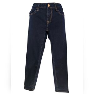 Vigoss The Jagger Skinny Crop Dark Blue Jeans with Contrast Stitching, Size 28